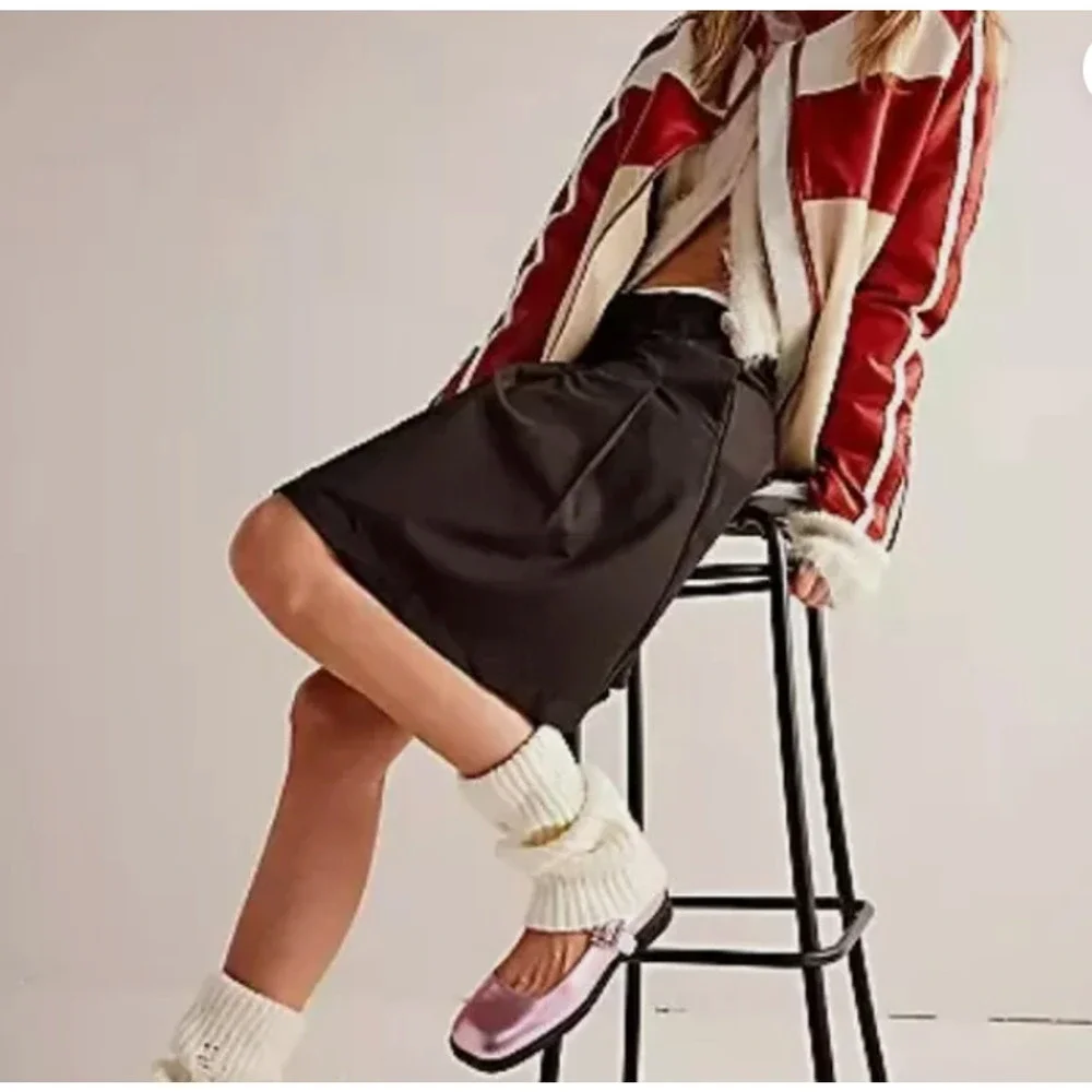 Free‎ People We The Free Suiting Pleated Mini Skirt Size 2 NWOT - Picture 5 of 6